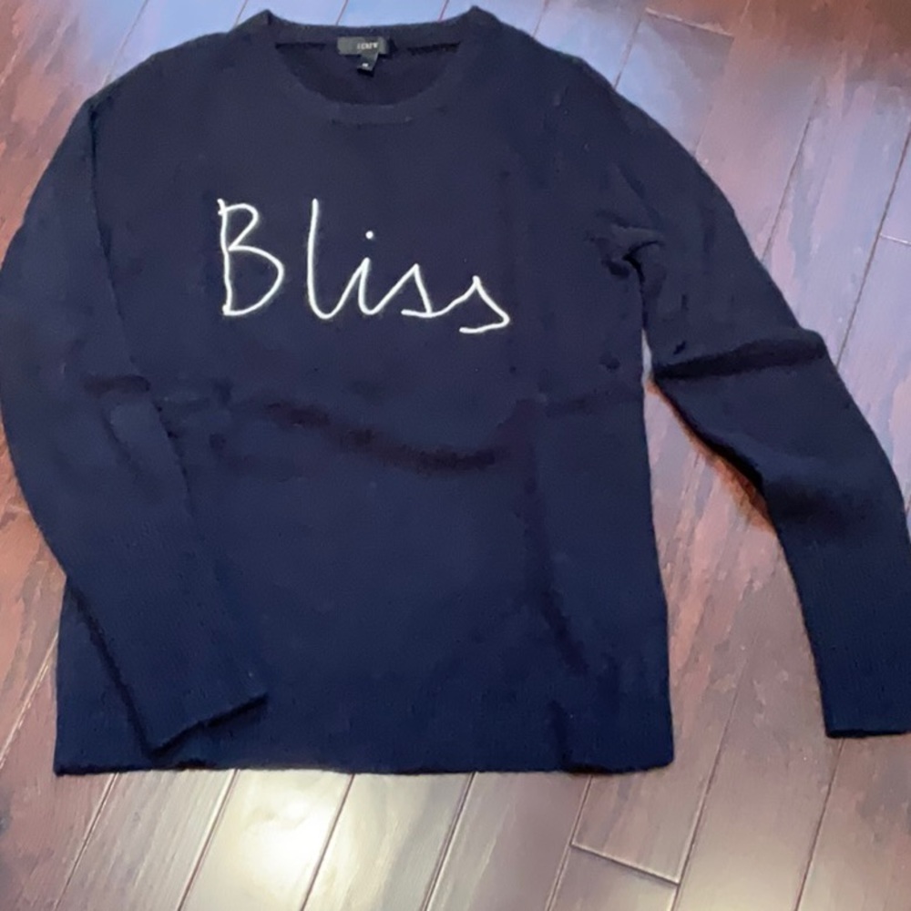 J Crew navy sweater size XS EUC like new